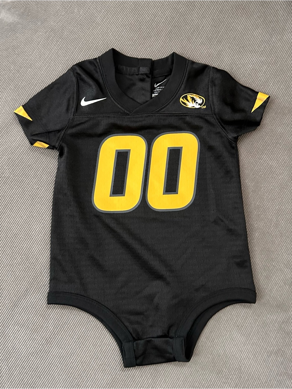 Nike Missouri Tigers Mizzou Bodysuit Jersey Toddler Size 12M